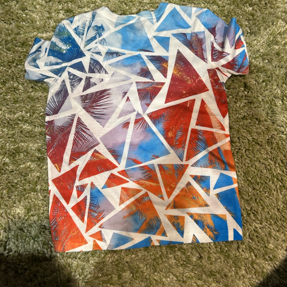 Sean John Tropical Geometric Kids Shirt